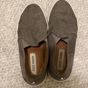 Steve Madden Men's Charcoal Slip-On Loafers